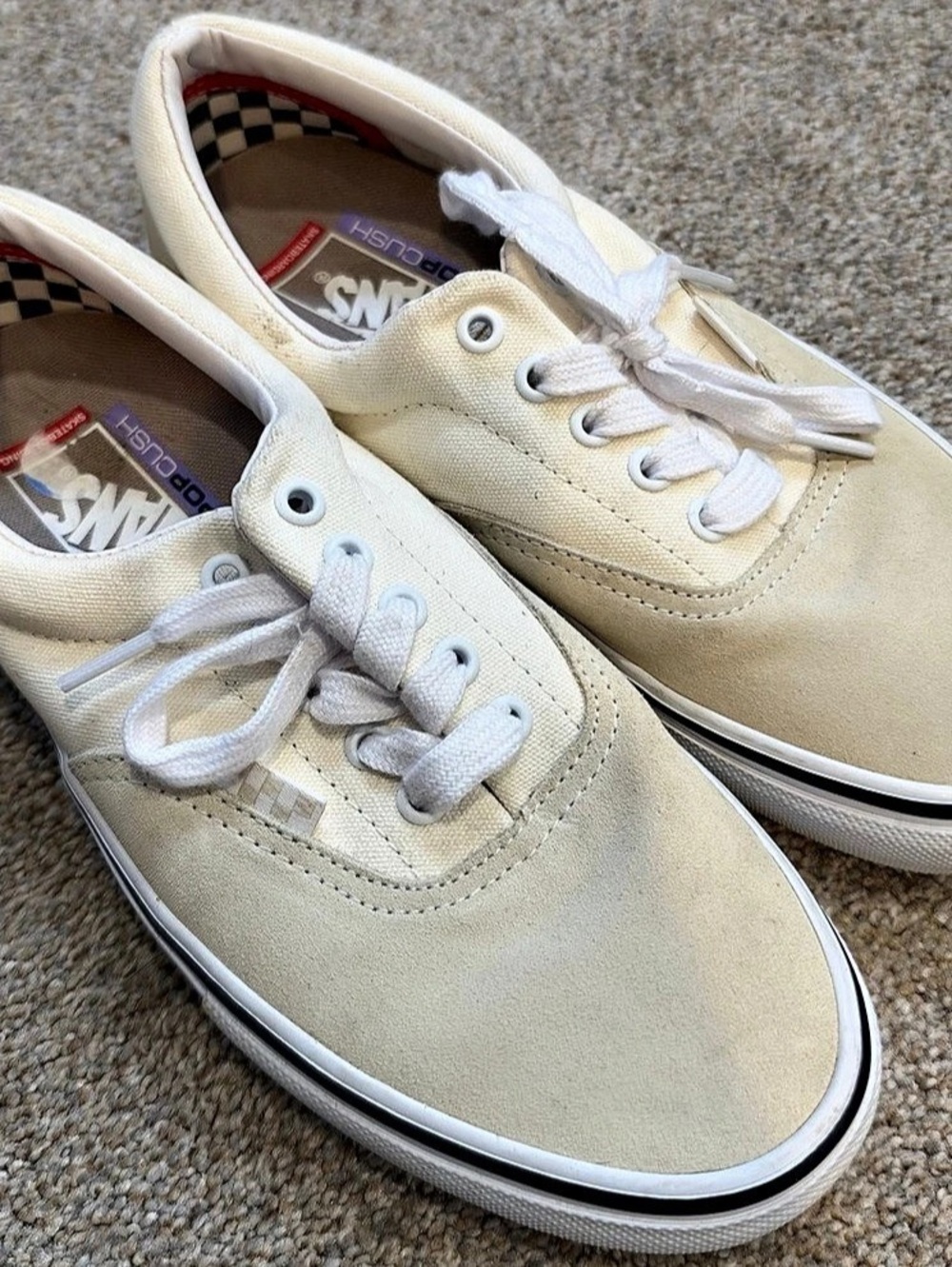Vans Old Skool Cream Sneakers Like New